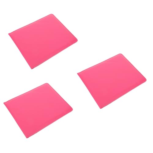 STOBOK 3 Stück für Schutz mit Kreditkartenhalter Ärmel Schlüssel Schild gehäuse Kreditkartenärmel Buskartenhüllen deaktivierte Zertifikatabdeckung Abzeichenhalter Bankkartenhülle PVC Rosy von STOBOK