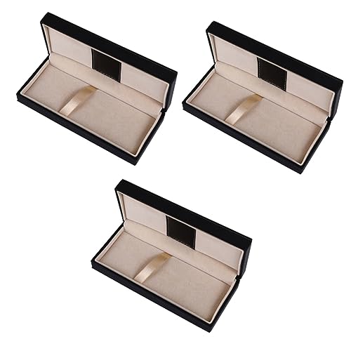 STOBOK Stift Zubehör 3-Teiliges Box-Stiftetui Schmuckvitrine Reisezubehör Multifunktions-Federmäppchen Stift-Organizer-Etui Stiftzubehör Bleistifttaschenetui Elegantes Stift-Geschenketui von STOBOK