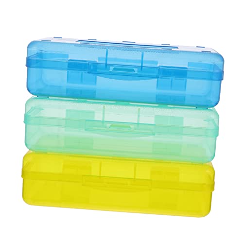 STOBOK Federmäppchen Groß Multifunktional Schreibwarenetui für Schüler Kunststoff Federmäppchen Aufbewahrungsbox für Schulbedarf von STOBOK