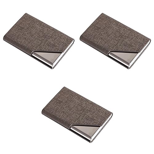 STOBOK 3St kreditkartenhalter Credit Card Holder Business-Etui aus Leder für Business-Inhaber-Fall Kartenetui für Telefon Telefonhalterung Wagen Hülse Rahmen Frau Magnet von STOBOK