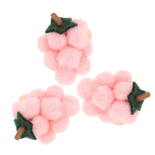 STOBOK 3stücke Filz-haarspangen Design Süße Haarclip-zubehör Für Mädchen Handgemachte Filzaccessoires Für Kreative Bastelprojekte Für Partys Und Alltagslooks von STOBOK