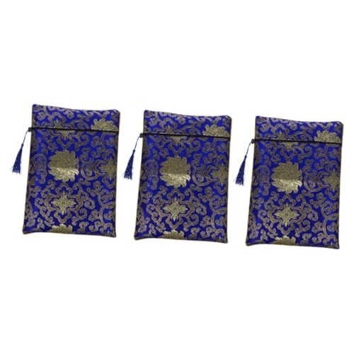 STOBOK 3stücke Multi-Zipper Bag Für Notizen Dokumente Und Stifte Praktische Aufbewahrungstasche Für Lehrer Ärzte Und Designer Leicht Und Tragbar Mit Blumenmuster von STOBOK