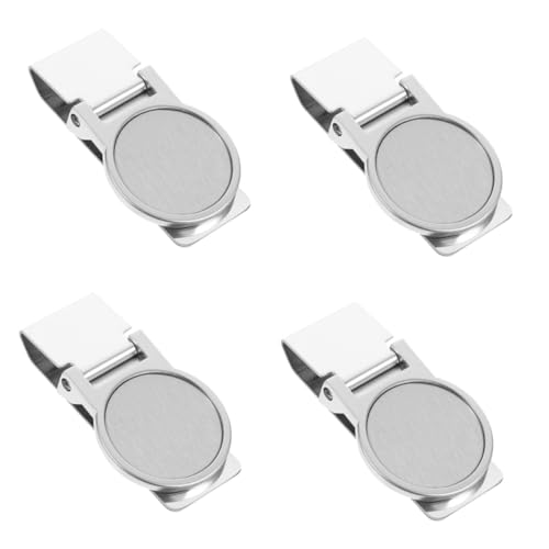 STOBOK 4stücke Geldscheinklammer Tragbarer Geldclip Für Bargeld Und Karten Runder Eleganter Design Für Büro Und Alltag Robust Und Praktisch von STOBOK
