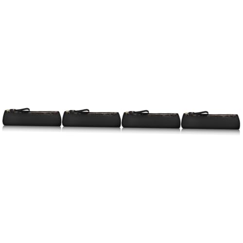 STOBOK 4stücke Handgefertigtes Slim Pencil Case Aus Leder Vintage Bleistiftetui Mit Reißverschluss Für Stifte Marker Und Kleine Utensilien Für Schule Und Reisen von STOBOK