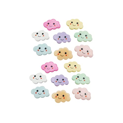 STOBOK 40stücke Cartoon Cloud Material Für Mädchen Smiling Cloud Accessory Für Haarspangen Handyhüllen Und Headdresses Bunte Bastelmaterialien Für Kreative Projekte von STOBOK