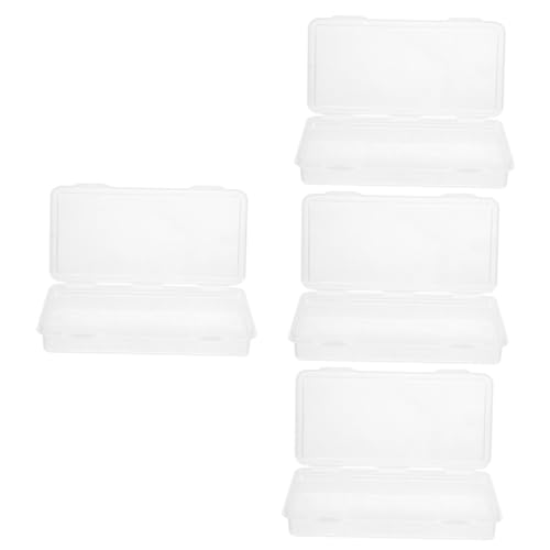 STOBOK 4 Stücke Box Ergonomische Bleistift Fall Lagerung Box Kunststoff Skizze Bleistift Veranstalter Deckel von STOBOK