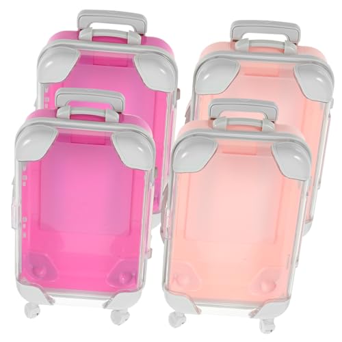 STOBOK 4stücke Mini-Kosmetikkoffer Für Damen Reise-Make-up-Box Tragbare Kosmetikbox Organisation Schminkkasten Aufbewahrungsbox Für Schönheitsinstrumente von STOBOK
