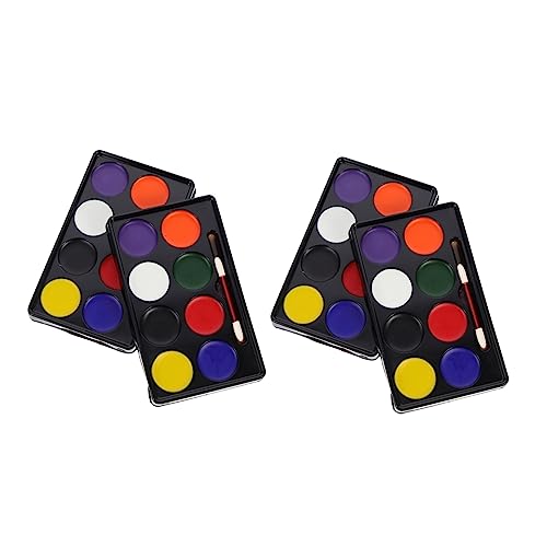 STOBOK 4stücke Teiliges Für Halloween-gesichtsbemalung Wasserdichte Hautfreundliche Körperfarbe Für Partys Fußballfans Und Cosplay Farben Für Kreative Makeup- von STOBOK