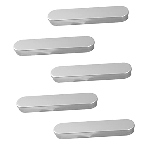 STOBOK 5 Stücke Stift Präsentieren Box Leere Weißblech Lagerung Container Leichte Metall Schreibwaren Stift Box von STOBOK