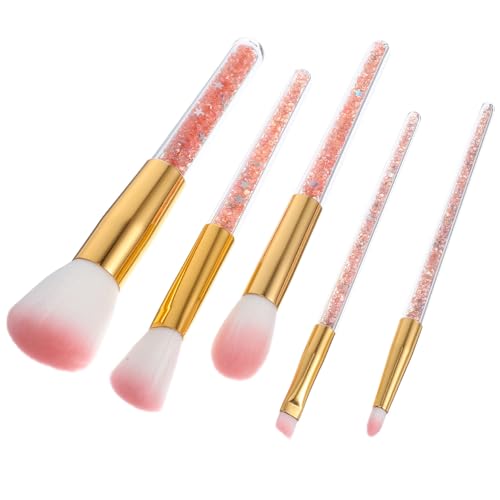 STOBOK 5stücke Pinselset Für Make-up Professioneller Kosmetikpinsel Puderpinsel Und Augenbrauenpinsel Flüssige Foundationpinsel Für Damen Hochwertiges Kosmetikzubehör von STOBOK