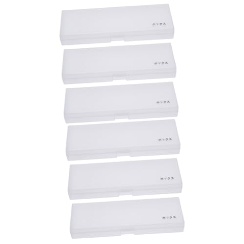 STOBOK 6stücke Transparente Aufbewahrungsboxen Für Stifte Und Pinsel Und Langlebige Behälter Für Schule Büro Und Kreative Projekte Organisation Von Schreibwaren Und Malutensilien von STOBOK