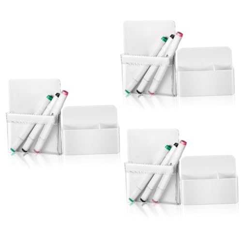 STOBOK 6 Stifthalter Office Organizer büro Organizer magnetischer Whiteboard-Markerhalter magnetischer abwischbarer Markerhalter magnetischer Radiergummi magnetische Halterung von STOBOK