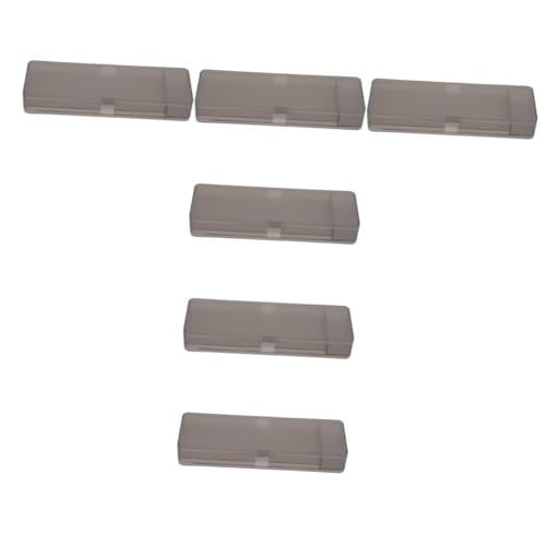 STOBOK 6 Sätze Kunststoff-Box Mehrere Polieren Inhaber Trichter Zinn Aufbewahrungsbehälter Für Stifte Schraubstock Protokoll Fleck Uhrmacher Dome Cover Brown Plastik 2 Stück * 6 von STOBOK