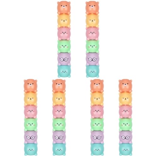 STOBOK 6sätze Süße Bär-textmarker Stapelbare Hochlighters Für Schule Notizen Kunst Und Scrapbooking Ergonomisches Design Für Müheloses Schreiben Für Studenten von STOBOK