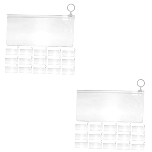 STOBOK 60stücke Teiliges PVC Transparentes Federmäppchen Mit Reißverschluss Praktische Und Tragbare Schreibwarenaufbewahrung Für Schule Und Büro von STOBOK