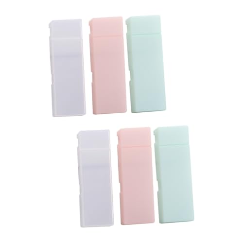 STOBOK 6stücke Federmäppchen Halbsichtbare Matte Stifte Aufbewahrung Für Schule Und Büro Leicht Zu Öffnen Und Langlebig von STOBOK