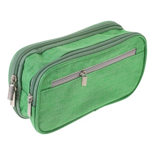 STOBOK Federmäppchen Mit Großem Fassungsvermögen Für Jungen 3-lagige Stiftetasche Mit Reißverschluss Schreibwarentasche Federmäppchen Für Schule Und Büro von STOBOK