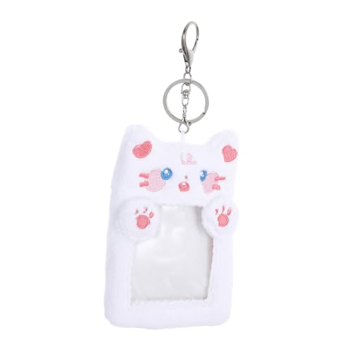 STOBOK Flauschiger Schlüsselanhänger Kartenhalter Schlüsselanhänger Bus-kartenhalter Fotos Organisieren von STOBOK