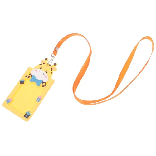 STOBOK Cute Vertikale Ausweishalter Mit Halsband Für Schüler Id-Karten Und Bankkarten Und Langlebig Gelb von STOBOK
