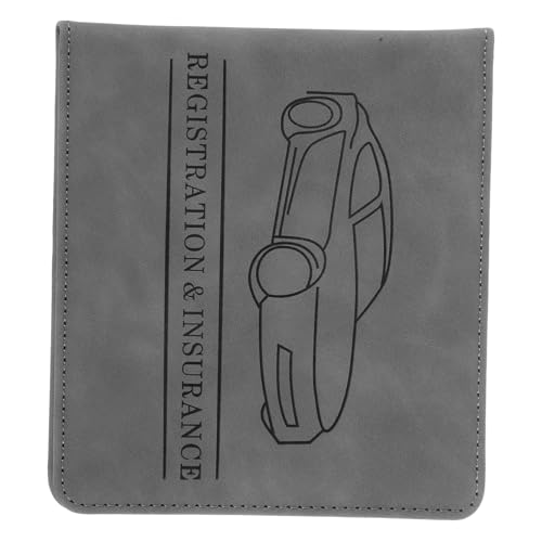 STOBOK Drive License Holder Für Männer Und Frauen Pu Hülle Für Führerschein Kreditkarten Und Fahrzeugdokumente Als Auto-registrierungs Und Versicherungsschutz Praktisch Und Passform von STOBOK