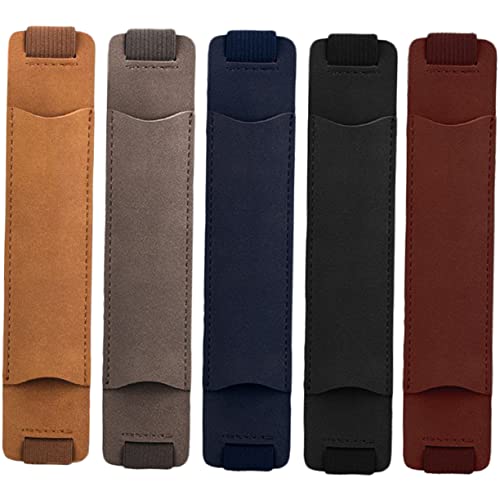 STOBOK Elastische Band Stift Abdeckung 5pcs Leder Stift Ärmeln Notebook Bleistift Fall Scratch-und von STOBOK