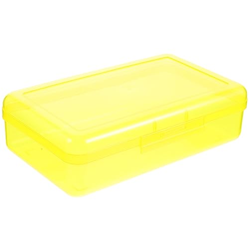 STOBOK Stiftbox Plastik Tragbares Federmäppchen Skizzen Federmäppchen Stift-Organizer Hartes Federmäppchen Stifthalter Aus Kunststoff Stift-sammelbox Stiftvitrine Bleistift Verpackung von STOBOK