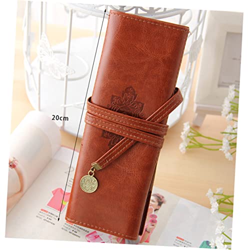 STOBOK Federmäppchen Stifthalter Retro-schreibwarentasche Make-up-Tasche Für Büro Und Reisen von STOBOK