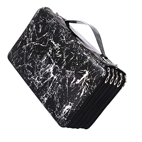 STOBOK Mehrschichtige Schreibwarentasche Aus Tragbares Federmäppchen Mit Großer Kapazität Für Zeichnungsstifte Und Schreibwaren Geeignet Für Schüler Und Lehrer von STOBOK