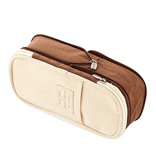 STOBOK Großzügiger Multifunktionaler Stift Organizer Große Kapazität Federmäppchen Tragbare Bleistiftetui Für Schule Kosmetik Und Bürobedarf von STOBOK