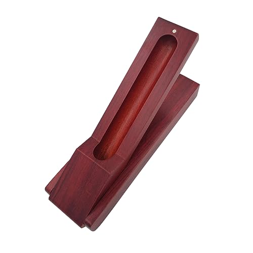 STOBOK Holzes Schreibwarenbox Federmäppchen Aus Holz Stiftebox Holzetui Bürobedarf Aufbewahrungsbox Schreibwarenbox Holzetui Bürobedarf von STOBOK