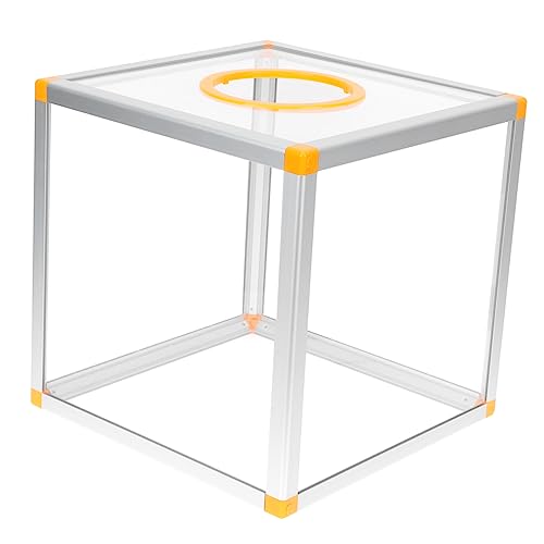 STOBOK Kasten Transparente Lotteriebox Behälter Für Spendenboxen Lotteriefall Geldspendenfall Lose Für Die Windelverlosung Tombola Spiel Fall Klarer Behälter Aluminiumlegierung von STOBOK