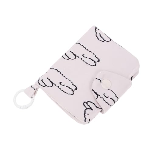 STOBOK Kleine Damen Geldbörse Mit Schlüsselanhänger Kreditkartenetui Für Frauen Süßes Kartenetui Aus Pflegeleichtem Material Praktische Geldbörse Mit Münzfach Für Alltag Und von STOBOK