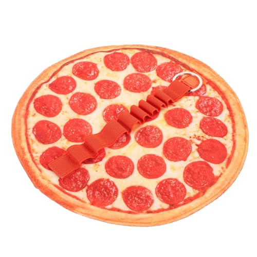 STOBOK Pizza-Federmäppchen Aufrollbares Federmäppchen Runder Stiftehalter Pizza-Leinen-Stiftaufrolletui Pfannkuchen-Briefpapier Bleistifthülle Tasche Klassenzimmer Bürobedarf von STOBOK