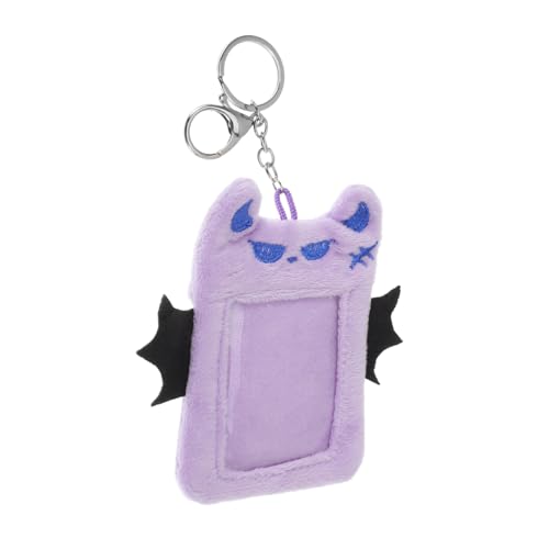 STOBOK Plüsch Fotokartenhalter Schlüsselanhänger Im Kawaii-Stil Multifunktionale Kartenhülle Für Schüler Und Fans Schutz Präsentation Von Ausweisen Und Bildern von STOBOK