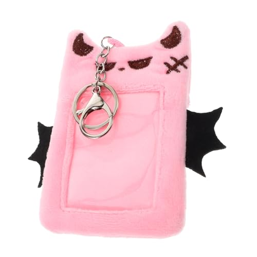 STOBOK Plüsch Fotokartenhalter Schlüsselanhänger Süßes Cartoon-Design Für Schüler Und Fans Schützt Kreditkarten Und Id Tragbar Und Vielseitig Weichem Plüsch Gefertigt von STOBOK