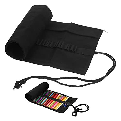 STOBOK Stifte Roll up Wrap Bleistift Aufbewahrungstasche Canvas Roll Bleistift Tasche Tragbare Bleistift Fall Bruch Widerstand von STOBOK