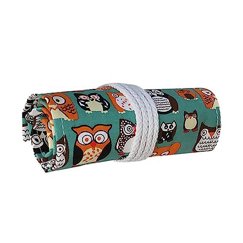 STOBOK Rollen Mäppchen Roll Pen Organizer Schreibwaren Veranstalter Stifthalter Veranstalter Cartoon Stift Fall Rollbeutel Machen Rolltasche Schüler Bettwäsche Aus Baumwolle Multifunktion von STOBOK