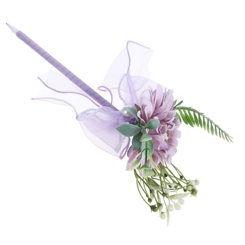 STOBOK Blumenstrauß Kugelschreiber Mit Künstlichen Blumen Dekorativer Stift Für Schreiben Und Eleganter Blumenballpoint Pen Mit Langem Griff Für Anlässe Wie Muttertag Oder Hochzeiten von STOBOK