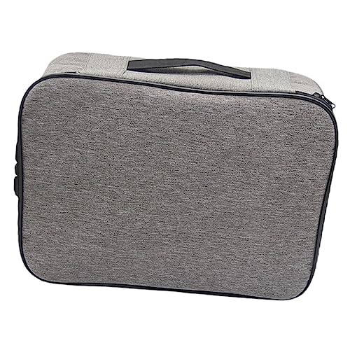 STOBOK Dokumenten Aufbewahrungsbox Mit Kombinationsschloss Tragbare Aktenbox Für Sicheren Dokumentenspeicher Schichtige Struktur Große Kapazität Für Zuhause Und Reisen von STOBOK