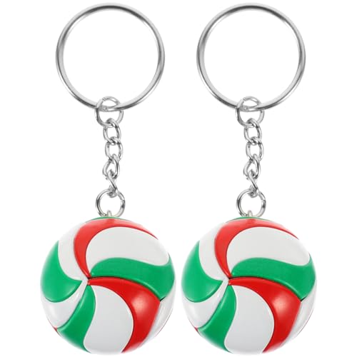 STOBOK Volleyball Schlüsselanhänger 2 Stücke Volleyball Modell Spielzeug Volleyball Keychain Student Bunte Sport Legierung STOBOK Volleyball Schlüsselanhänger 2 Stücke Volleyball Modell Spielzeug Volleyball Keychain Student Bunte Sport Legierung von STOBOK