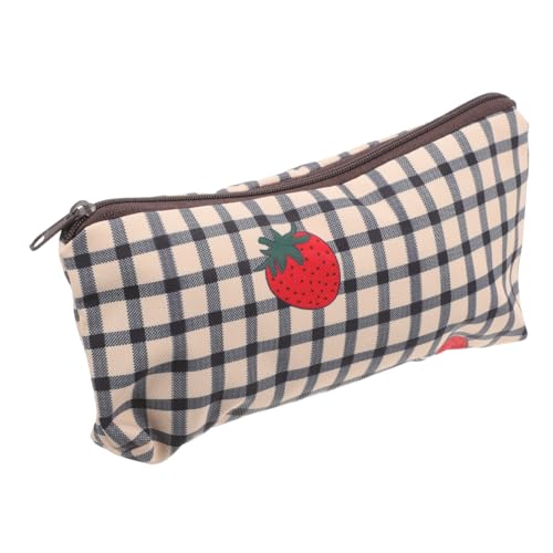 STOBOK Erdbeer-stofftasche Praktische Federtasche Große Kapazität Stifte-Aufbewahrungstasche Dekorative Schreibwarentasche Federmäppchen Leicht Zu Tragen Robuste Nähte Haltbarer von STOBOK