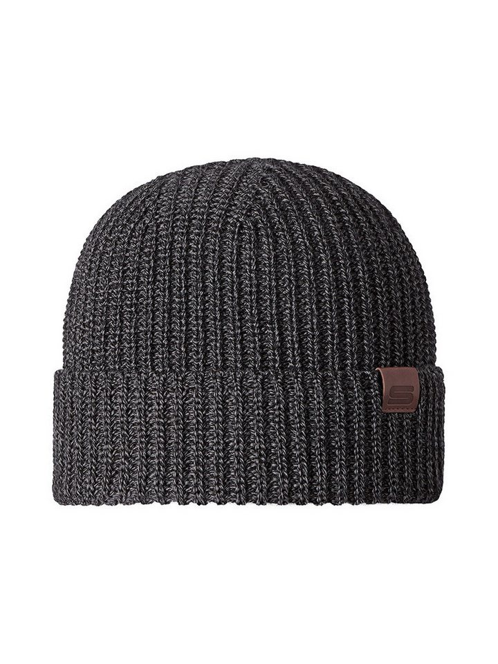 STÖHR Beanie Fips schwarz/anthrazit Herren 1er von STÖHR