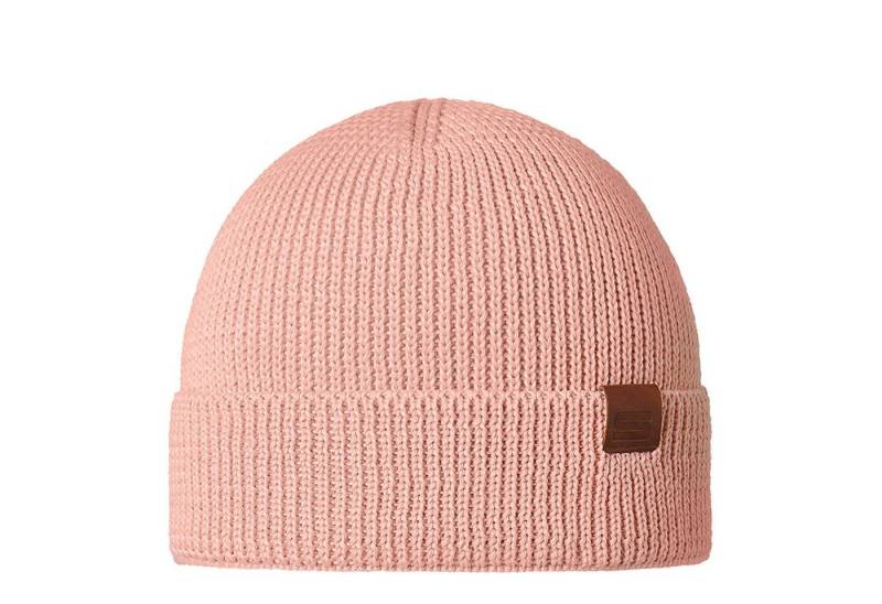 STÖHR Strickmütze Racli mit Logoemblem in Lederoptik von STÖHR