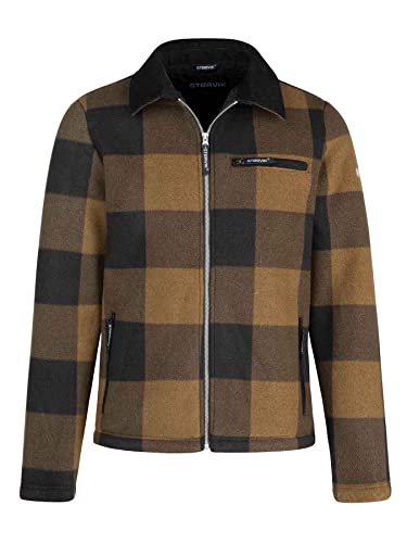 STØRVIK London Lumberjack Fleecejacke Lumberjack - Teddy Strickjacke - Braun - Größe L von STØRVIK