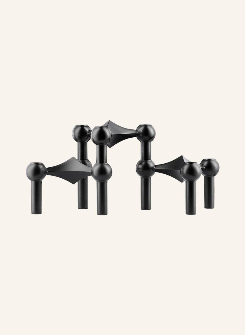 Stoff Nagel 3er-Set Kerzenhalter schwarz von STOFF NAGEL
