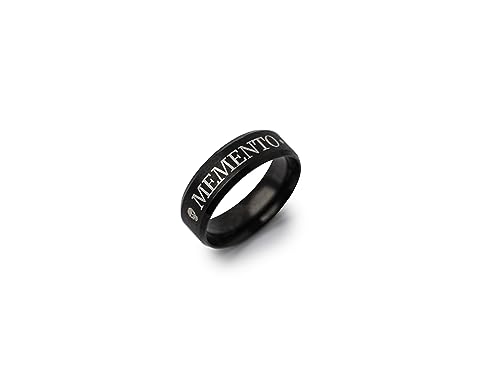 STOIC STORE UK Memento Mori Ring – Stoic Momento Mori Ring Edelstahl Totenkopf Ring mit gewickeltem Text – Herren Ringe Damen für tägliche Hockerübungen und Meditationen EDC (US 8) von STOIC STORE UK