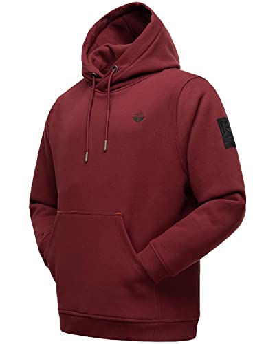 STONE HARBOUR Herren Hoodie Pullover Sweatshirt Oversize Bodo Shain Bordeaux Gr. M von STONE HARBOUR