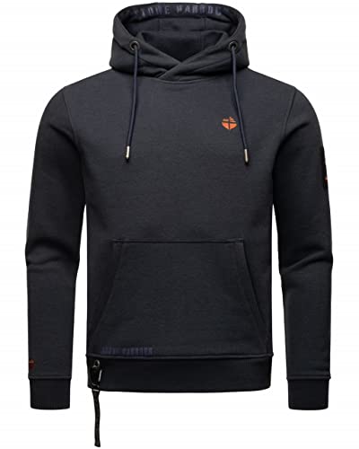 STONE HARBOUR Herren Sweat Kapuzen Pullover Sweater Hoodie Longsleeve Crazy Frank, Farbe:Navy, Größe:L 50 von STONE HARBOUR