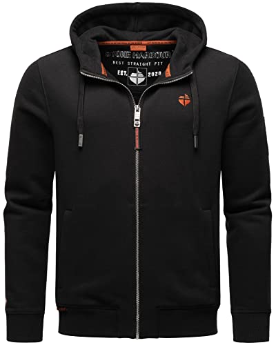 STONE HARBOUR Herren Sweatjacke Kapuzenjacke Hoodie mit Reißverschluss B722 [B722 - Schwarz - Größe XXL - Gr. 2XL] von STONE HARBOUR