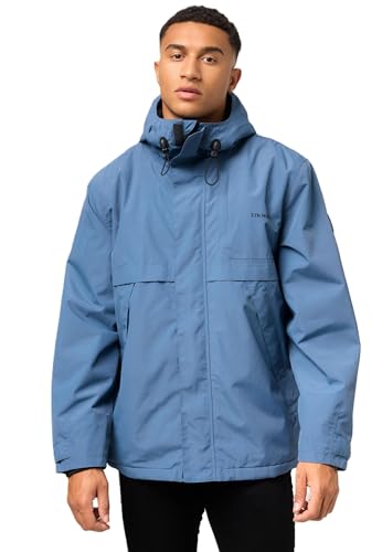 STONE HARBOUR Herren Übergangsjacke leicht Fleecestoff Übergang Jacke mit Kapuze B753 [B753-Zanjaa-Stormy-Blue-Gr.L] von STONE HARBOUR